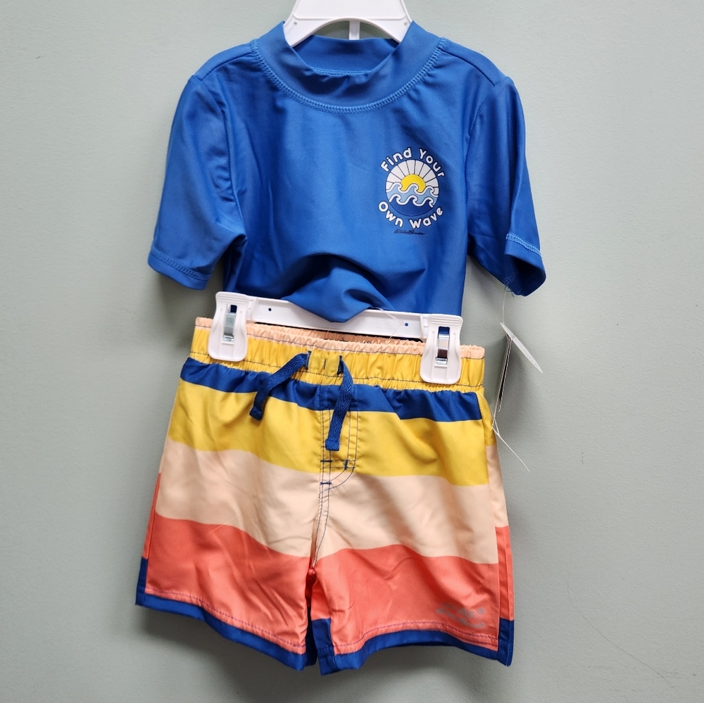 🆕️ Eddie Bauer Rashguard and Trunks